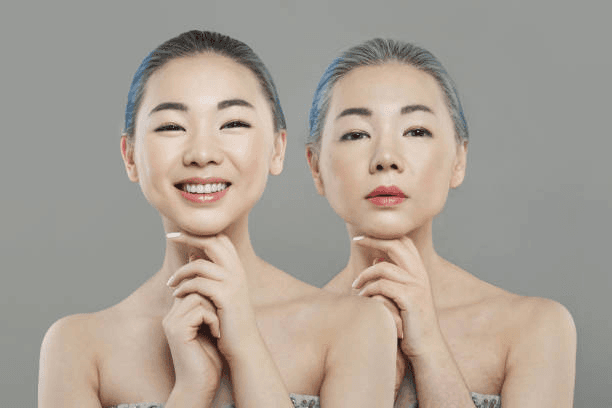 Mature chin balance comparison reference