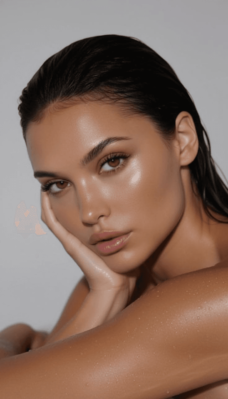 Balanced lip front portrait for facial proportion